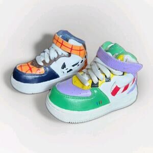 Toy Story AF1 Custom One of a Kind Toddler Nike Air Force One Size US 5C Read
